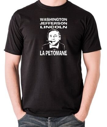 T-shirt inspiré des selles flamboyantes - Washington, Jefferson, Lincoln, La Petomane noir