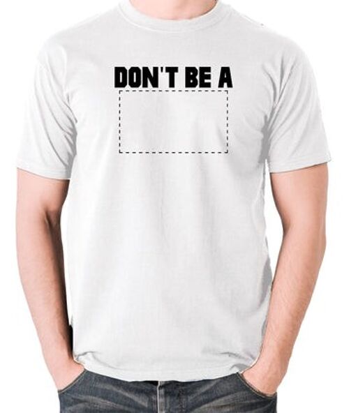 Pulp Fiction Inspired T Shirt - Don't Be A Square white