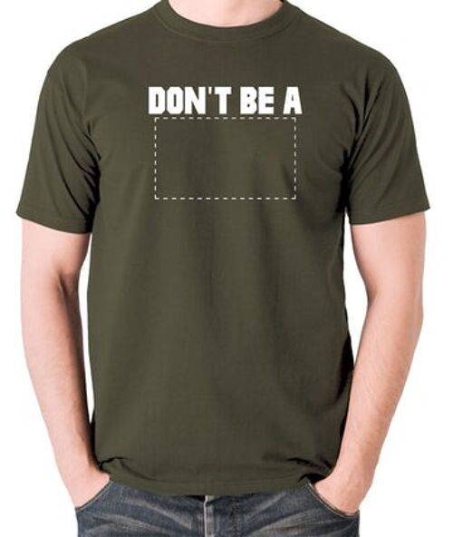 Pulp Fiction Inspired T Shirt - Don't Be A Square olive