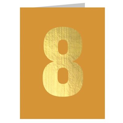 TGD11 Mini Gold Foiled Eight Card