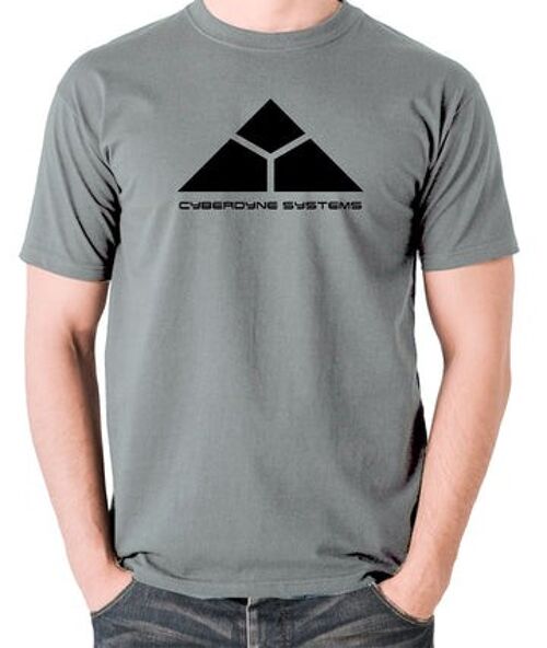 Terminator Inspired T Shirt - Cyberdyne Systems grey