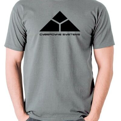 Terminator Inspired T Shirt - Cyberdyne Systems grey