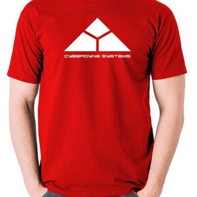 Terminator Inspired T Shirt - Cyberdyne Systems red