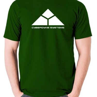 T-shirt inspiré de Terminator - Cyberdyne Systems vert