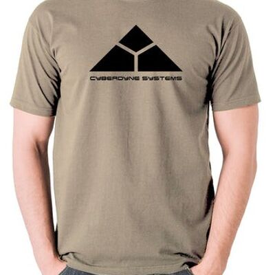 Terminator inspiriertes T-Shirt - Cyberdyne Systems Khaki