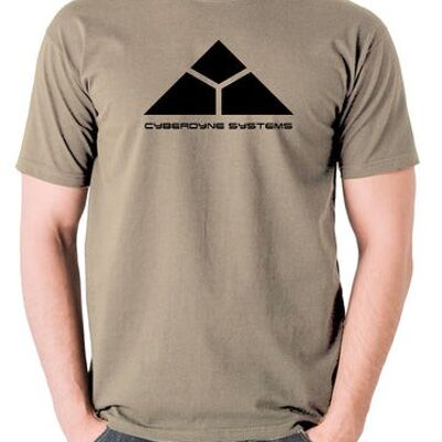 Terminator Inspired T Shirt - Cyberdyne Systems khaki