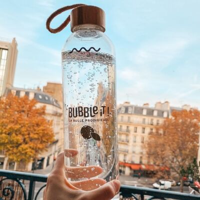 L'Elégante - ¡Botella de vidrio BUBBLe iT!