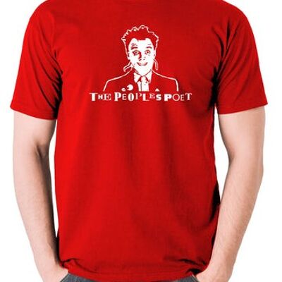 Maglietta ispirata ai giovani - The Peoples Poet rossa