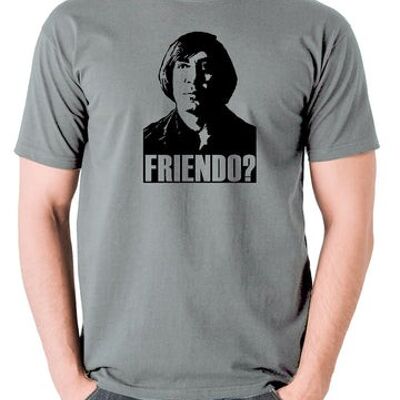 Camiseta inspirada en No Country For Old Men - ¿Friendo? gris