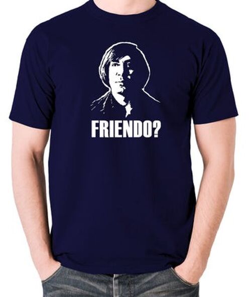 No Country For Old Men Inspired T Shirt - Friendo? navy