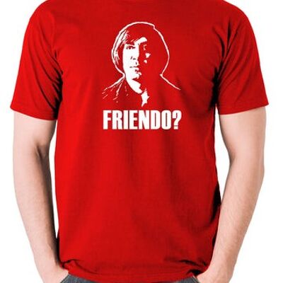 Camiseta inspirada en No Country For Old Men - ¿Friendo? rojo