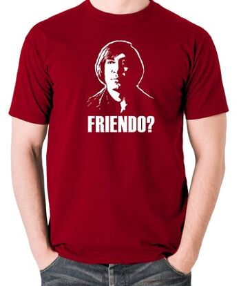 T-shirt inspiré de No Country For Old Men - Friendo? rouge brique