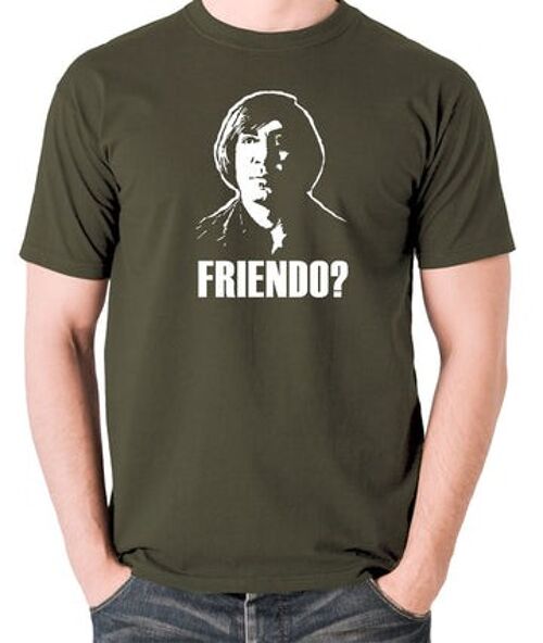 No Country For Old Men Inspired T Shirt - Friendo? olive