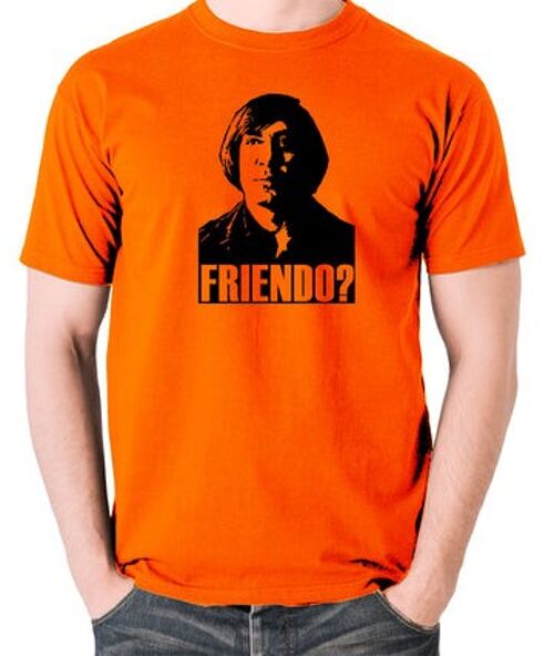 No Country For Old Men Inspired T Shirt - Friendo? orange