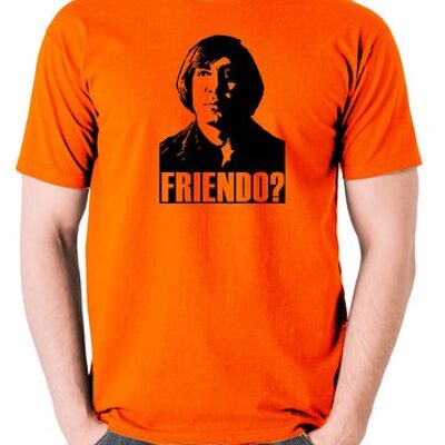 No Country For Old Men Inspired T Shirt - Friendo? orange