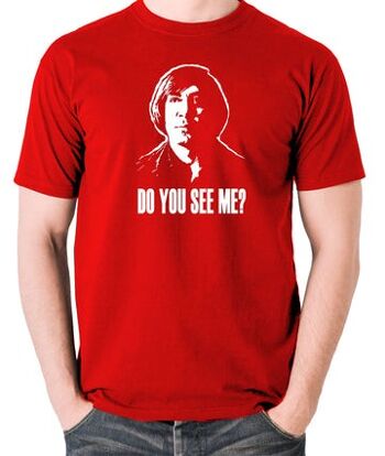 T-shirt inspiré de No Country For Old Men - Me voyez-vous? rouge