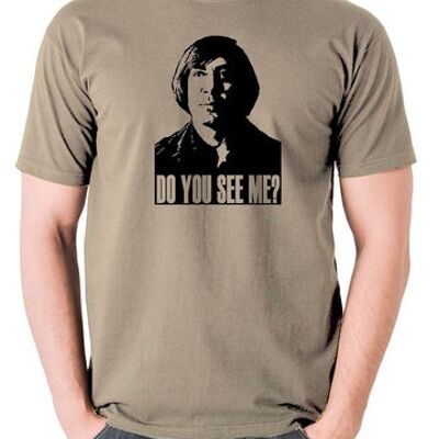 No Country For Old Men Inspired T Shirt - Do You See Me? khaki