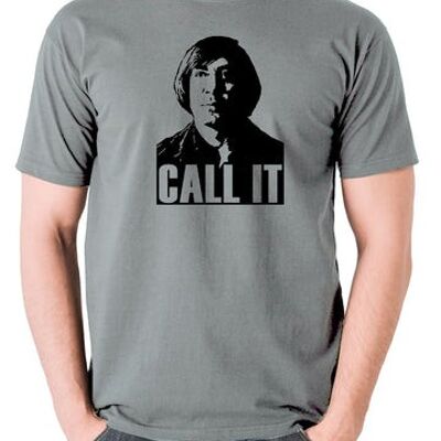 No Country For Old Men Inspiré T-shirt - Call It gris