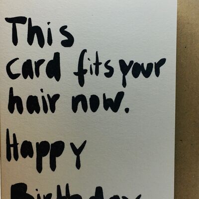 Tarjeta Esta tarjeta se adapta a tu cabello