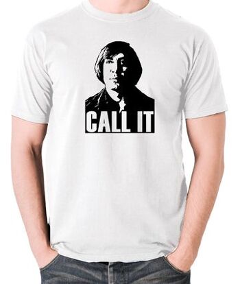 T-shirt inspiré de No Country For Old Men - Call It blanc