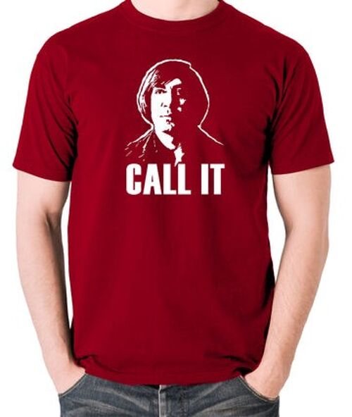No Country For Old Men Inspired T Shirt - Call It brick red