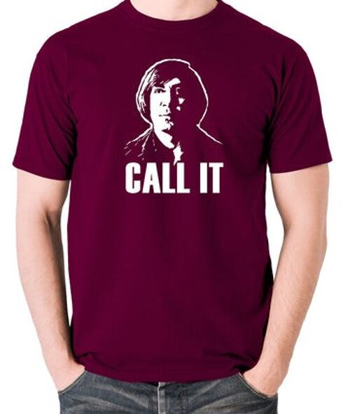 No Country For Old Men Inspired T Shirt - Call It burgundy