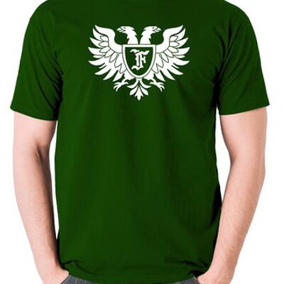 Junges Frankenstein inspiriertes T-Shirt - Frankensteen Familienwappen grün