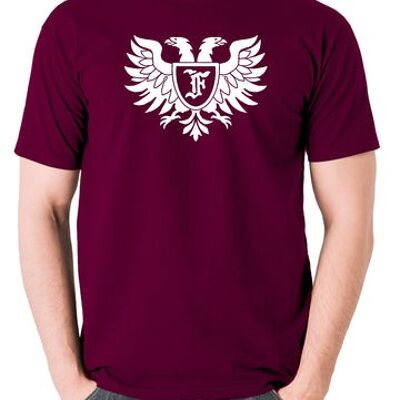 Young Frankenstein Inspired T Shirt - Frankensteen Family Crest burgundy