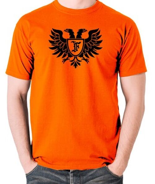 Young Frankenstein Inspired T Shirt - Frankensteen Family Crest orange