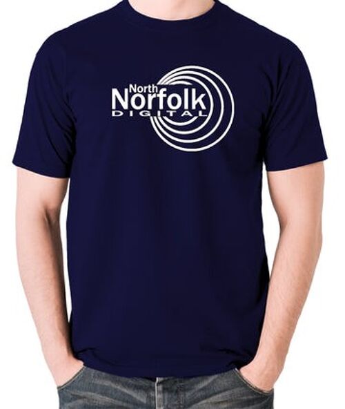 Alan Partridge Inspired T Shirt - North Norfolk Digital navy