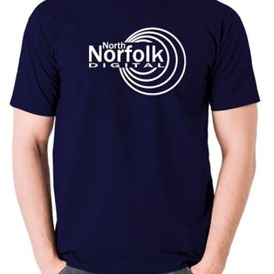 Camiseta inspirada en Alan Partridge - North Norfolk Digital azul marino