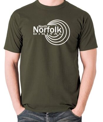 T-shirt inspiré d'Alan Partridge - North Norfolk Digital olive