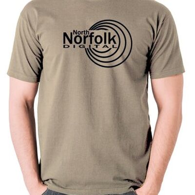 Maglietta ispirata a Alan Partridge - North Norfolk Digital kaki