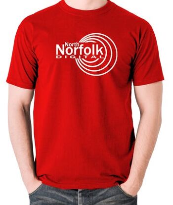 T-shirt inspiré d'Alan Partridge - North Norfolk Digital rouge