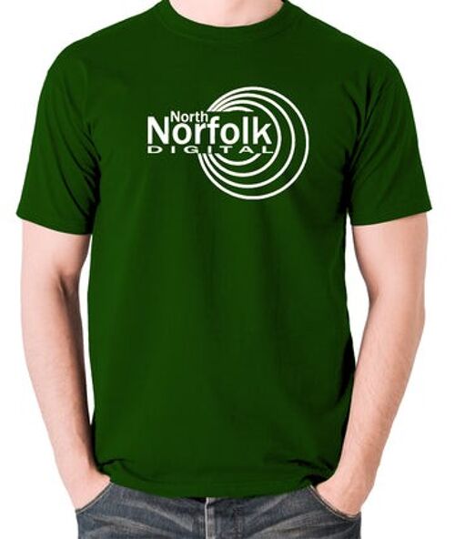 Alan Partridge Inspired T Shirt - North Norfolk Digital green