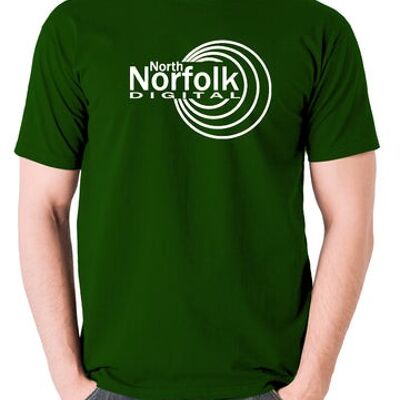 Alan Partridge inspiriertes T-Shirt - North Norfolk Digital grün