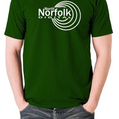 Alan Partridge Inspired T Shirt - North Norfolk Digital green