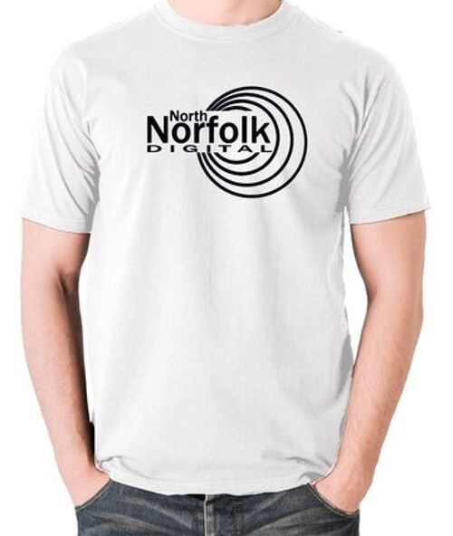 Alan Partridge Inspired T Shirt - North Norfolk Digital white
