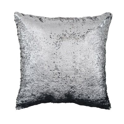 Cushion, Magic, black / silver, 40cm