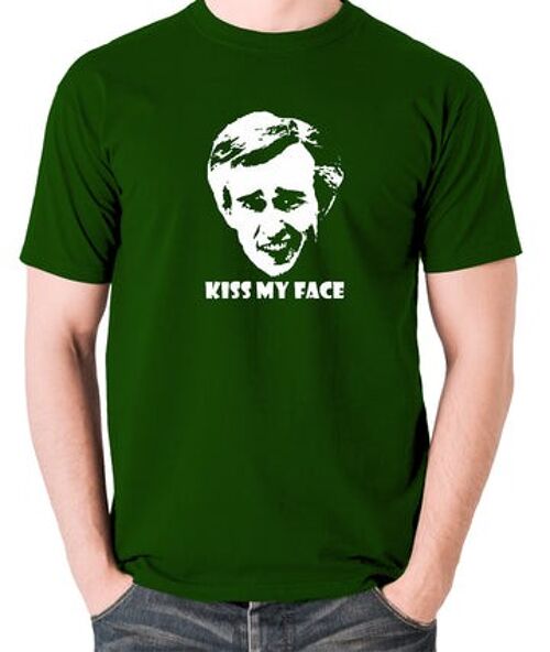 Alan Partridge Inspired T Shirt - Kiss My Face green