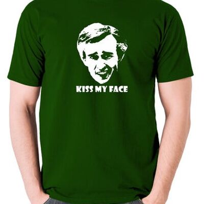 Alan Partridge Inspired T Shirt - Kiss My Face green