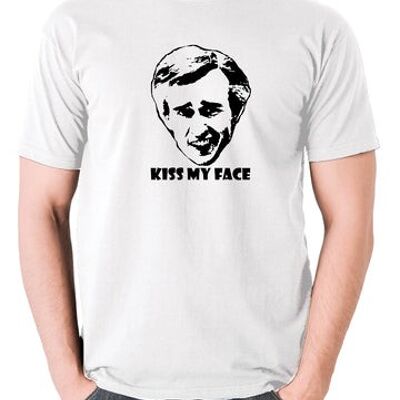 Alan Partridge Inspired T Shirt - Kiss My Face white