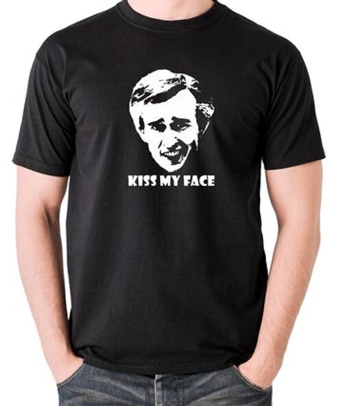 Alan Partridge Inspired T Shirt - Kiss My Face black