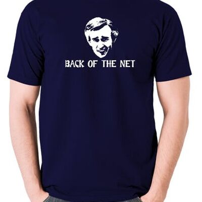 Camiseta inspirada en Alan Partridge - Parte posterior de la red azul marino