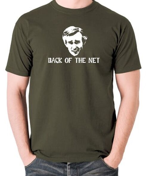 Alan Partridge Inspired T Shirt - Back Of The Net olive