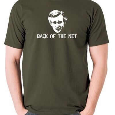 Alan Partridge inspiriertes T-Shirt - Rückseite des Netzes oliv