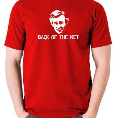 Alan Partridge inspiriertes T-Shirt - Rückseite des Netzes rot