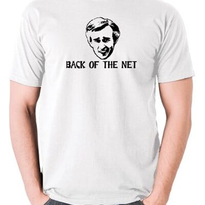 Alan Partridge inspiriertes T-Shirt - Rückseite des Netzes weiß