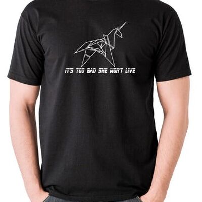 Camiseta inspirada en Blade Runner: es una lástima que no viva en negro