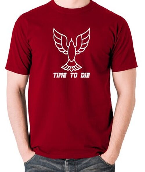 Blade Runner Inspired T Shirt - Time To Die brick red